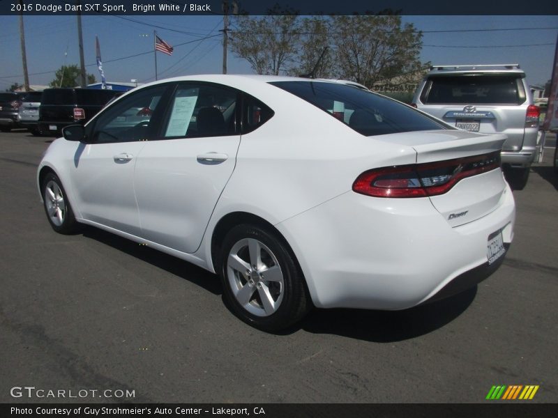 Bright White / Black 2016 Dodge Dart SXT Sport