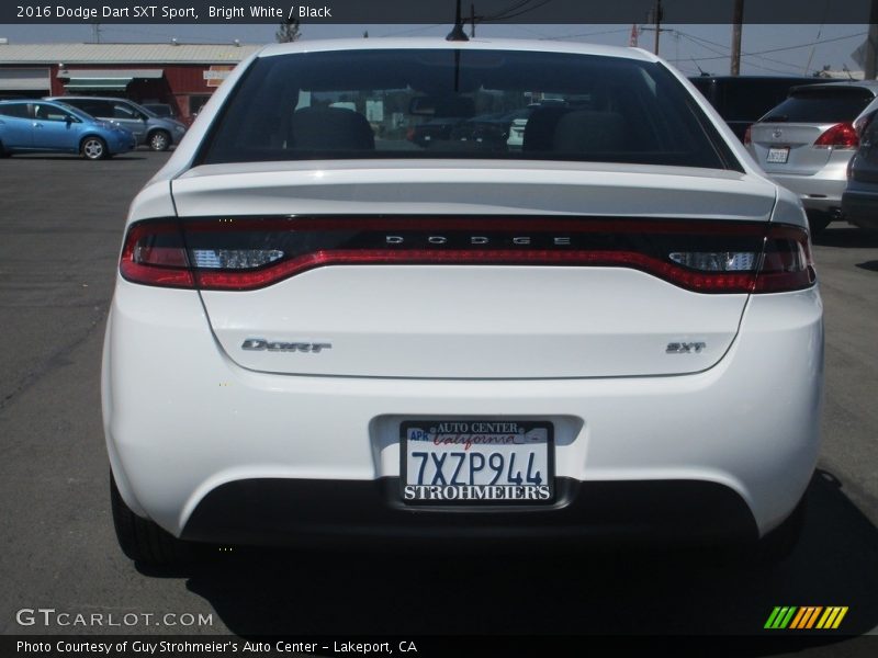 Bright White / Black 2016 Dodge Dart SXT Sport