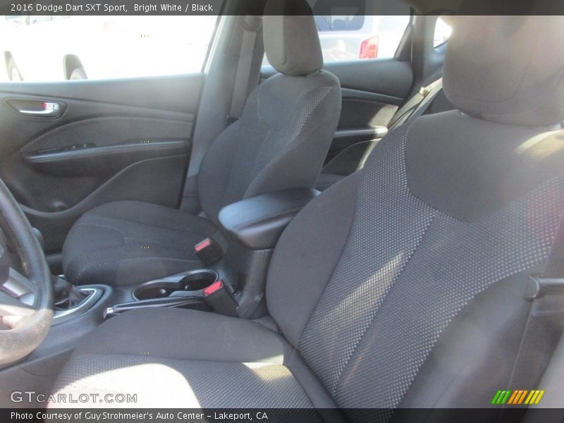 Bright White / Black 2016 Dodge Dart SXT Sport