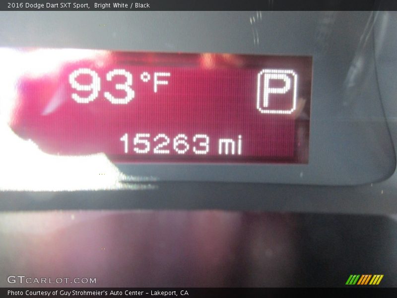 Bright White / Black 2016 Dodge Dart SXT Sport