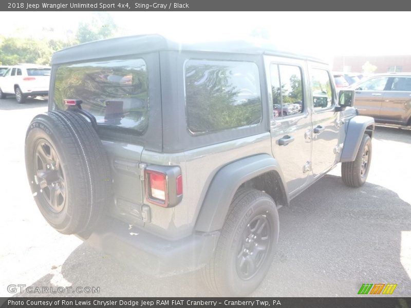 Sting-Gray / Black 2018 Jeep Wrangler Unlimited Sport 4x4