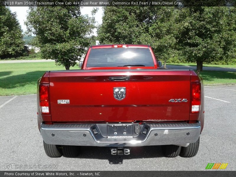 Delmonico Red Pearl / Black/Diesel Gray 2018 Ram 3500 Tradesman Crew Cab 4x4 Dual Rear Wheel