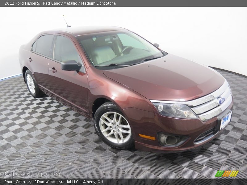 Red Candy Metallic / Medium Light Stone 2012 Ford Fusion S