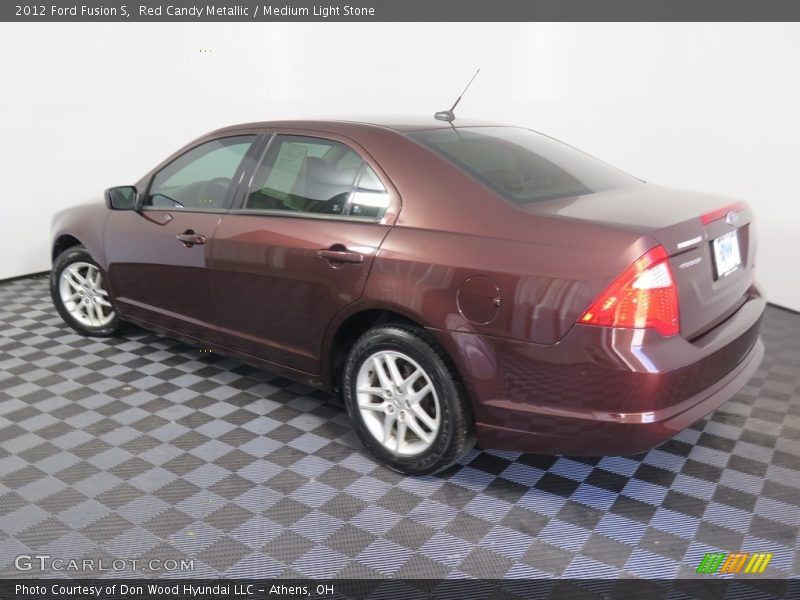 Red Candy Metallic / Medium Light Stone 2012 Ford Fusion S