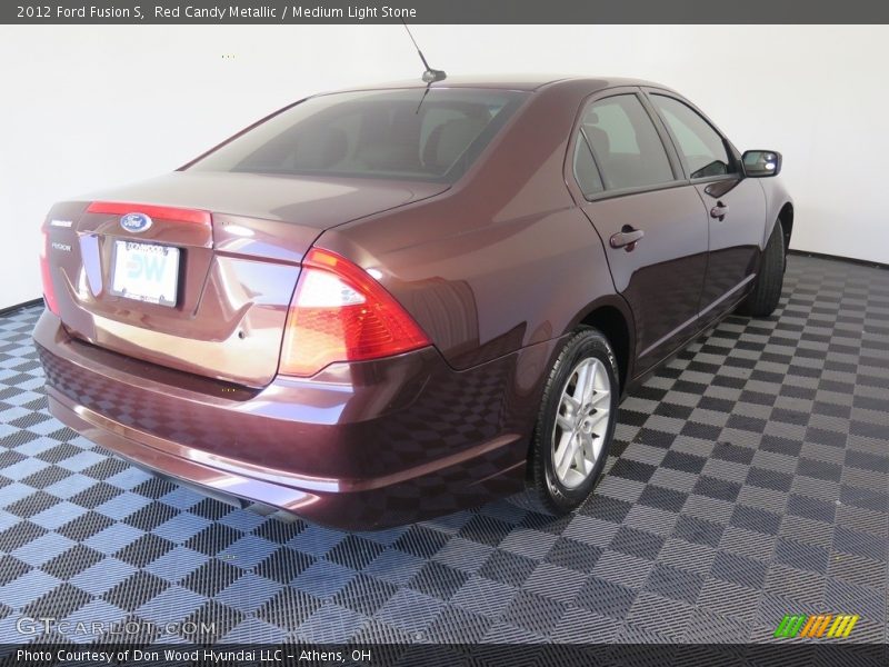 Red Candy Metallic / Medium Light Stone 2012 Ford Fusion S