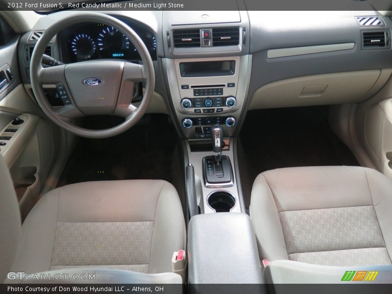 Red Candy Metallic / Medium Light Stone 2012 Ford Fusion S