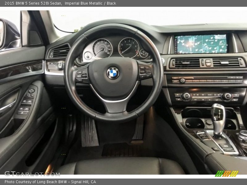Imperial Blue Metallic / Black 2015 BMW 5 Series 528i Sedan
