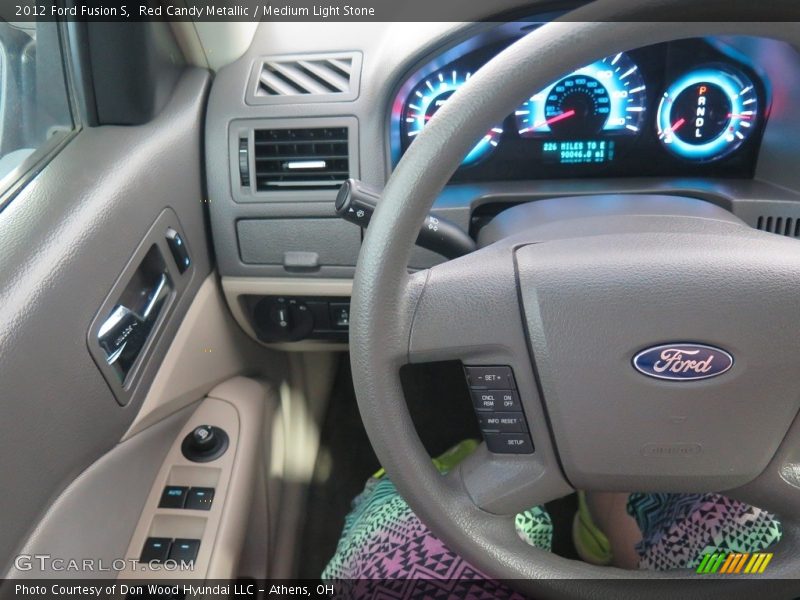 Red Candy Metallic / Medium Light Stone 2012 Ford Fusion S