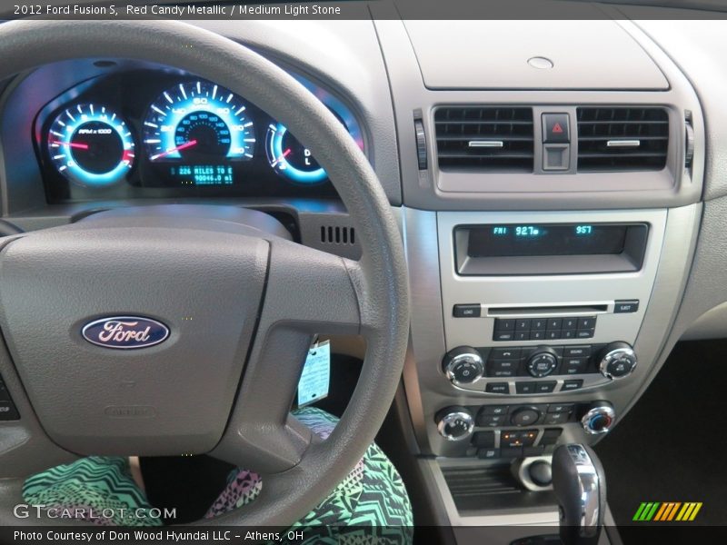 Red Candy Metallic / Medium Light Stone 2012 Ford Fusion S