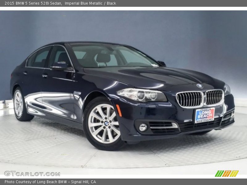 Imperial Blue Metallic / Black 2015 BMW 5 Series 528i Sedan