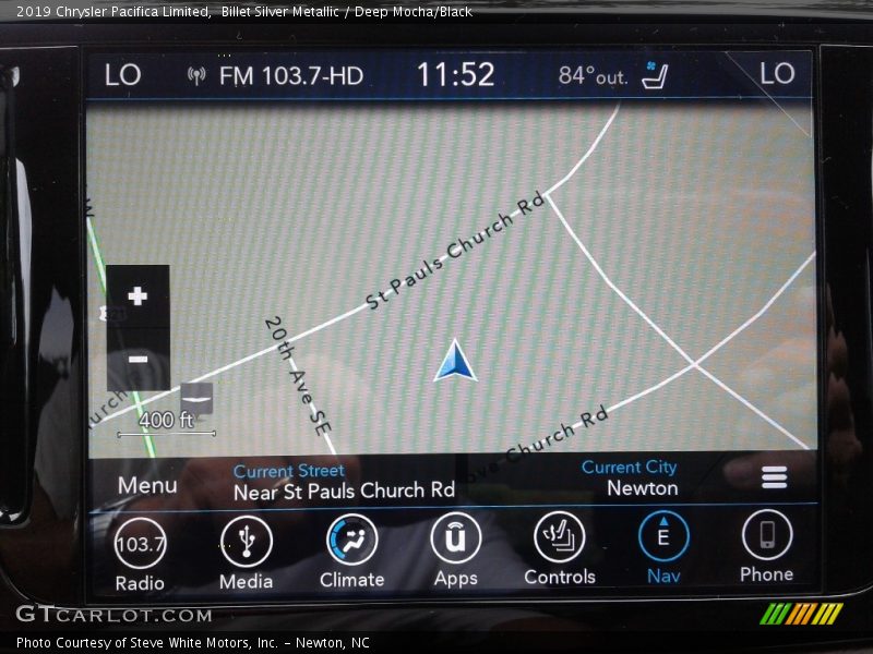 Navigation of 2019 Pacifica Limited