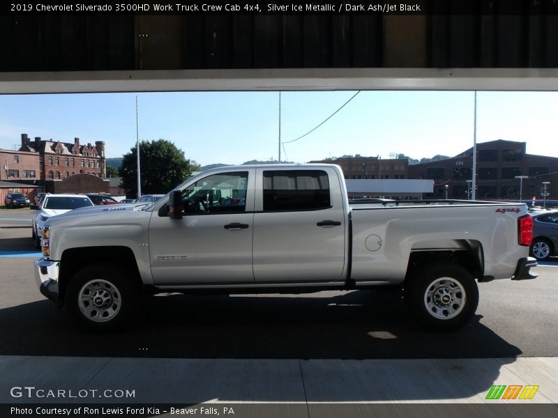 Silver Ice Metallic / Dark Ash/Jet Black 2019 Chevrolet Silverado 3500HD Work Truck Crew Cab 4x4