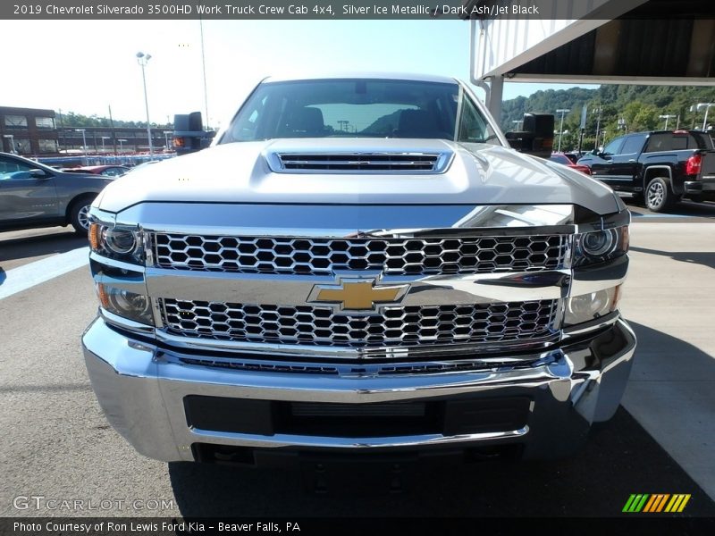 Silver Ice Metallic / Dark Ash/Jet Black 2019 Chevrolet Silverado 3500HD Work Truck Crew Cab 4x4