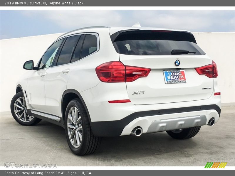 Alpine White / Black 2019 BMW X3 sDrive30i