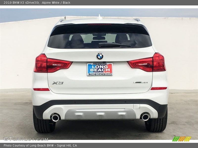 Alpine White / Black 2019 BMW X3 sDrive30i