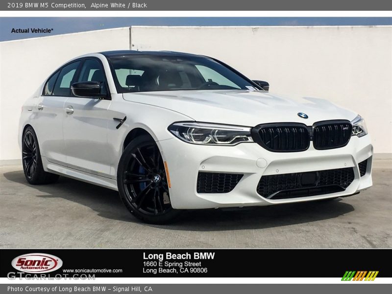 Alpine White / Black 2019 BMW M5 Competition