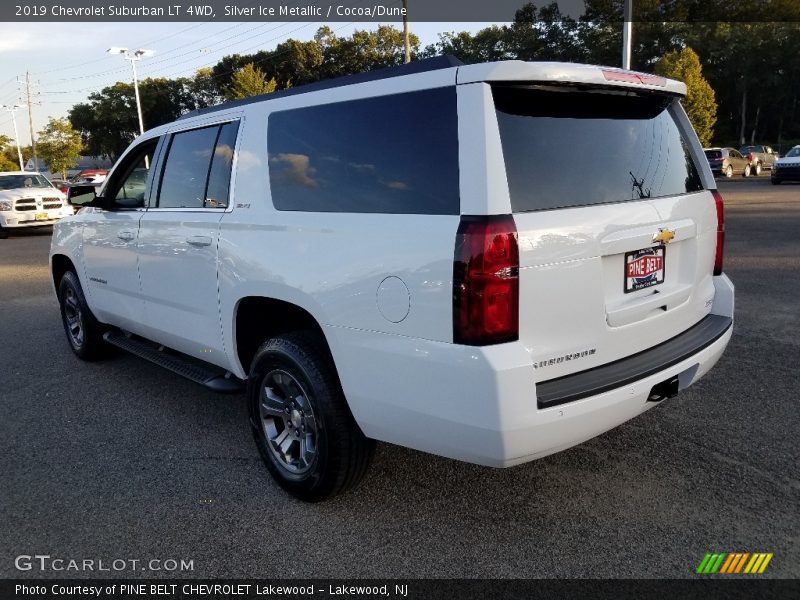 Silver Ice Metallic / Cocoa/Dune 2019 Chevrolet Suburban LT 4WD