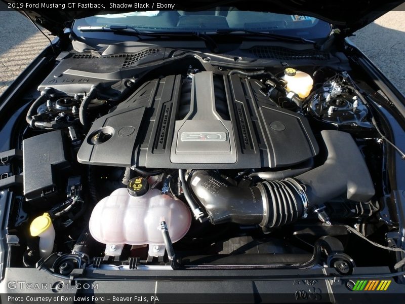  2019 Mustang GT Fastback Engine - 5.0 Liter DOHC 32-Valve Ti-VCT V8
