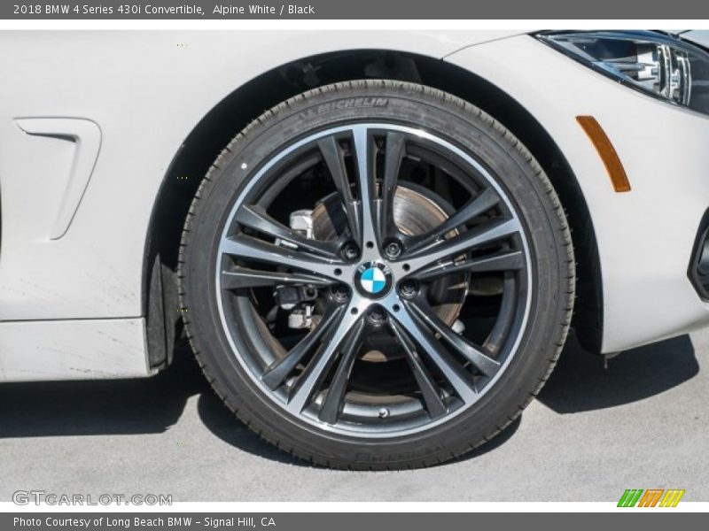 Alpine White / Black 2018 BMW 4 Series 430i Convertible