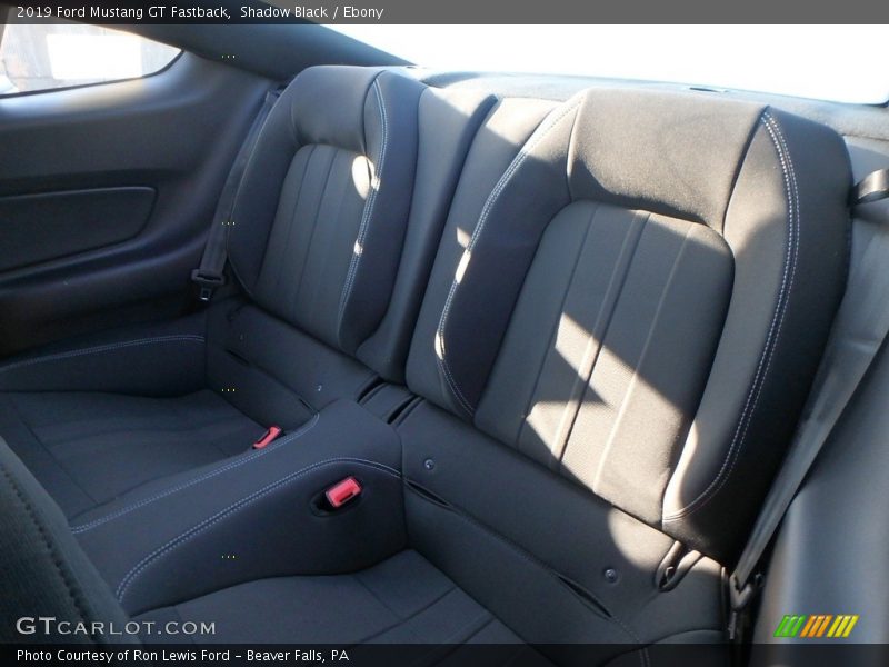 Rear Seat of 2019 Mustang GT Fastback