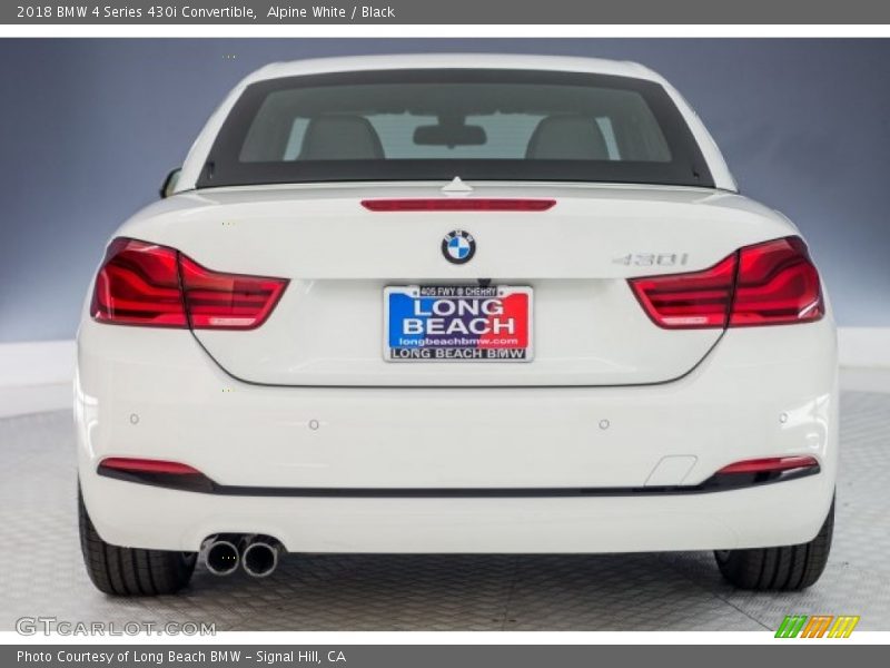 Alpine White / Black 2018 BMW 4 Series 430i Convertible