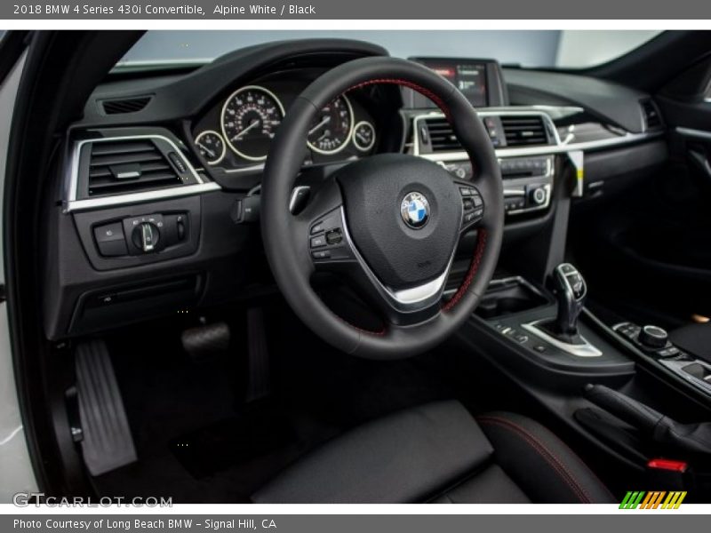 Alpine White / Black 2018 BMW 4 Series 430i Convertible