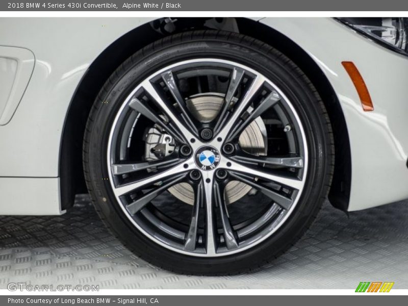 Alpine White / Black 2018 BMW 4 Series 430i Convertible