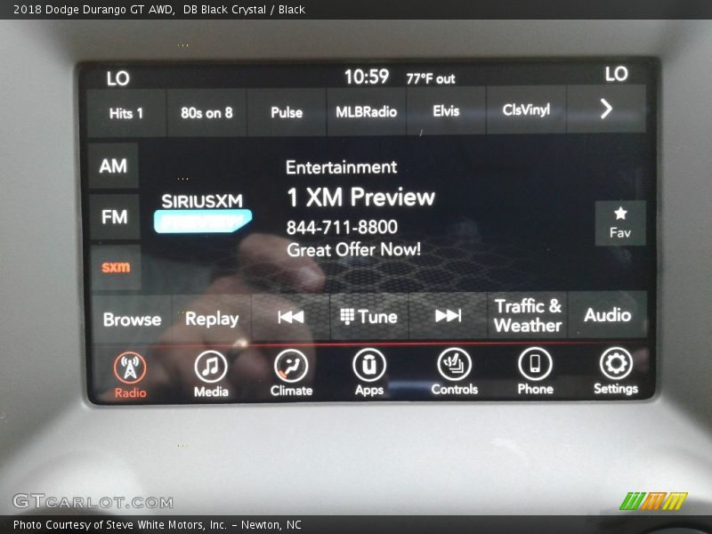 DB Black Crystal / Black 2018 Dodge Durango GT AWD