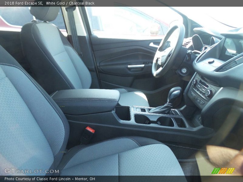 White Gold / Charcoal Black 2018 Ford Escape SE