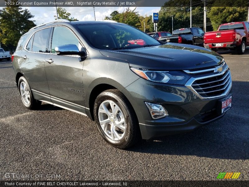 Nightfall Gray Metallic / Jet Black 2019 Chevrolet Equinox Premier AWD