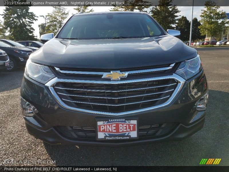 Nightfall Gray Metallic / Jet Black 2019 Chevrolet Equinox Premier AWD