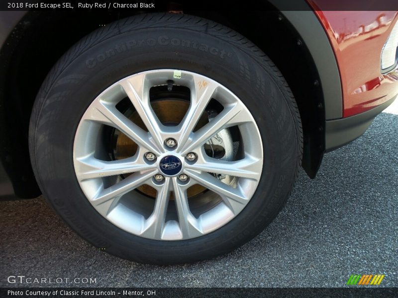 Ruby Red / Charcoal Black 2018 Ford Escape SEL