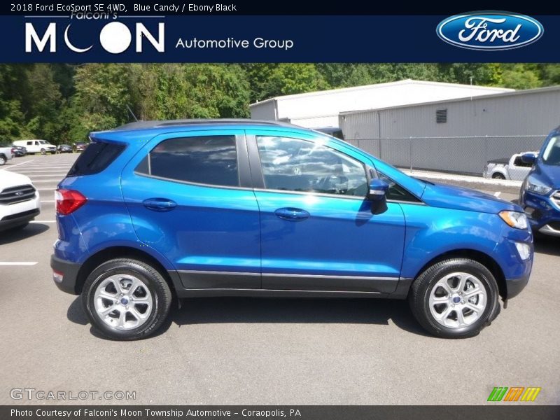 Blue Candy / Ebony Black 2018 Ford EcoSport SE 4WD