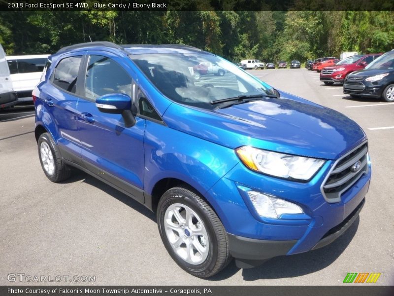 Blue Candy / Ebony Black 2018 Ford EcoSport SE 4WD