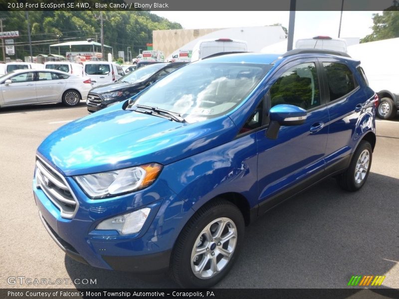 Blue Candy / Ebony Black 2018 Ford EcoSport SE 4WD