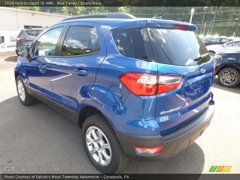 Blue Candy / Ebony Black 2018 Ford EcoSport SE 4WD