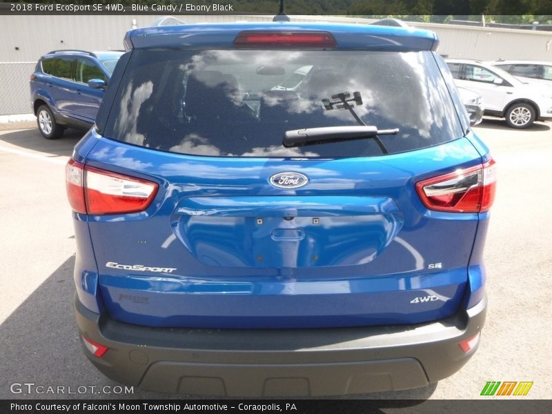 Blue Candy / Ebony Black 2018 Ford EcoSport SE 4WD
