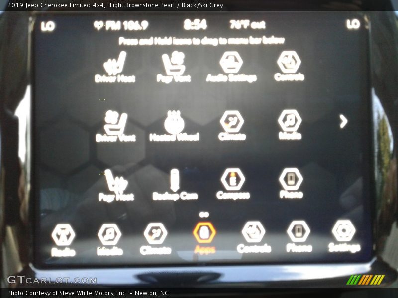 Light Brownstone Pearl / Black/Ski Grey 2019 Jeep Cherokee Limited 4x4