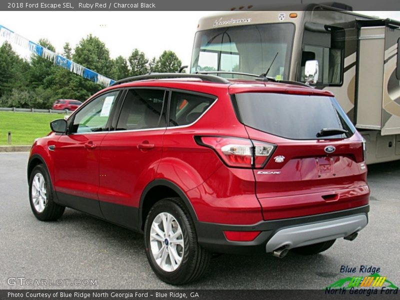 Ruby Red / Charcoal Black 2018 Ford Escape SEL