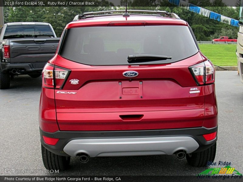 Ruby Red / Charcoal Black 2018 Ford Escape SEL