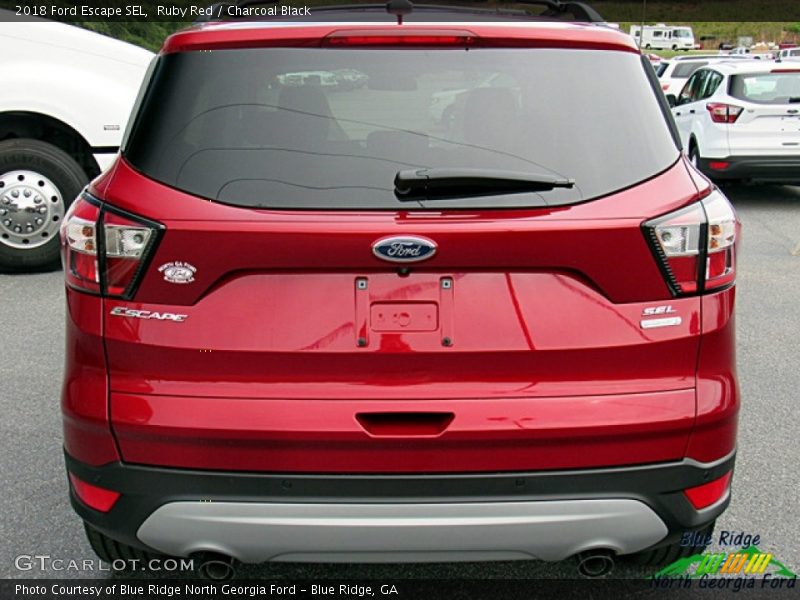 Ruby Red / Charcoal Black 2018 Ford Escape SEL