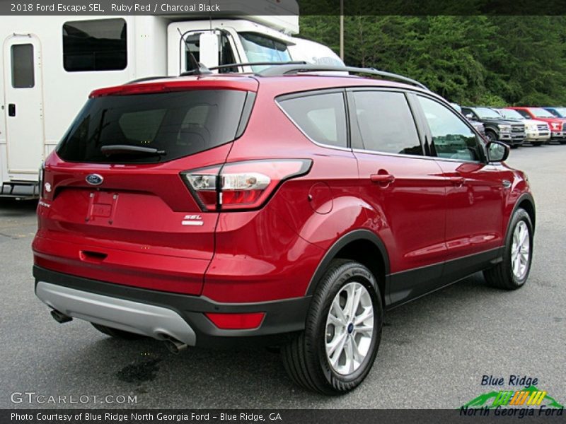Ruby Red / Charcoal Black 2018 Ford Escape SEL