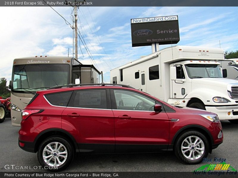 Ruby Red / Charcoal Black 2018 Ford Escape SEL