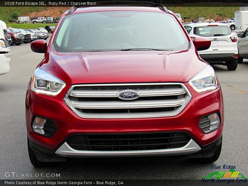 Ruby Red / Charcoal Black 2018 Ford Escape SEL