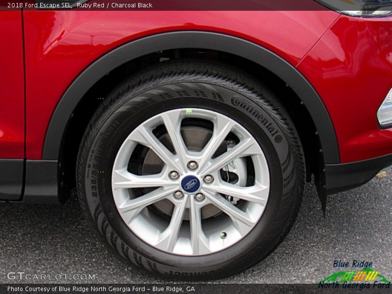 Ruby Red / Charcoal Black 2018 Ford Escape SEL