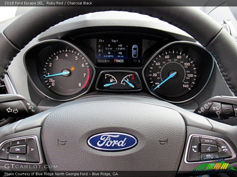 Ruby Red / Charcoal Black 2018 Ford Escape SEL