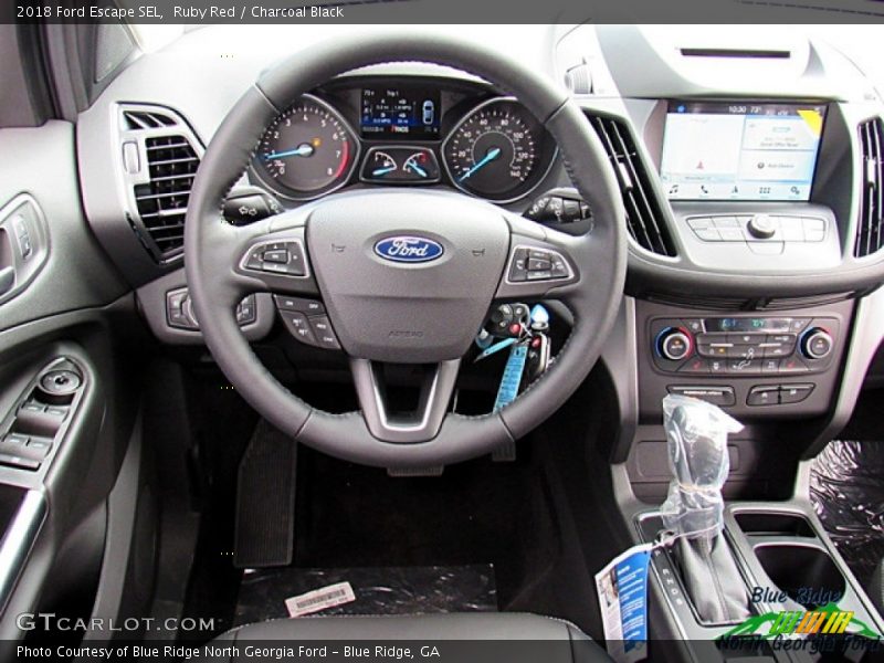 Ruby Red / Charcoal Black 2018 Ford Escape SEL