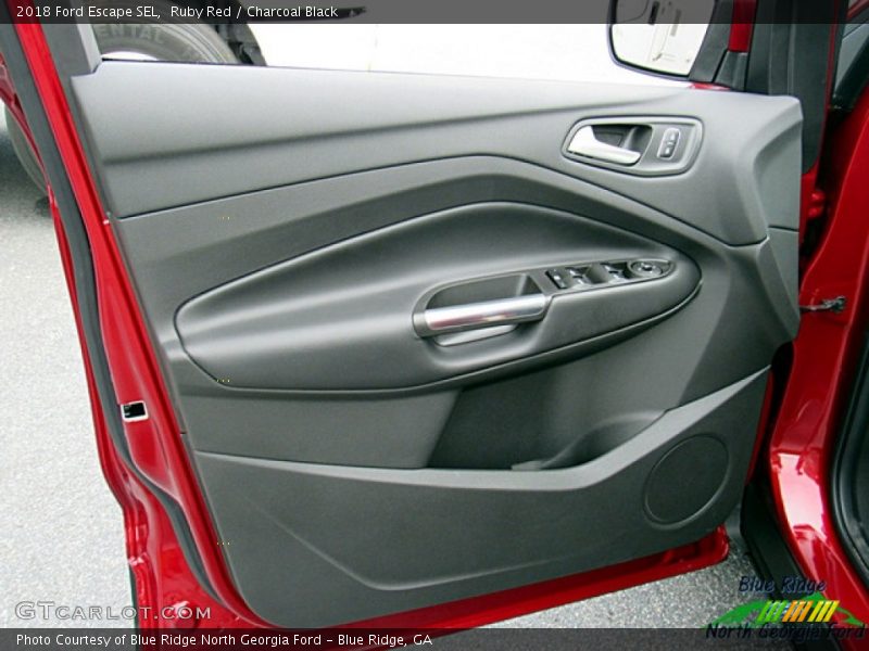 Ruby Red / Charcoal Black 2018 Ford Escape SEL