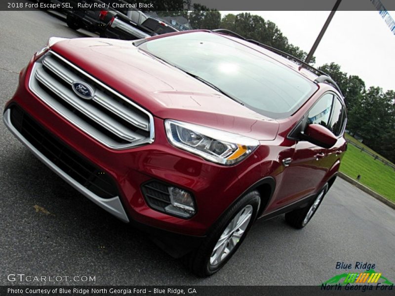 Ruby Red / Charcoal Black 2018 Ford Escape SEL