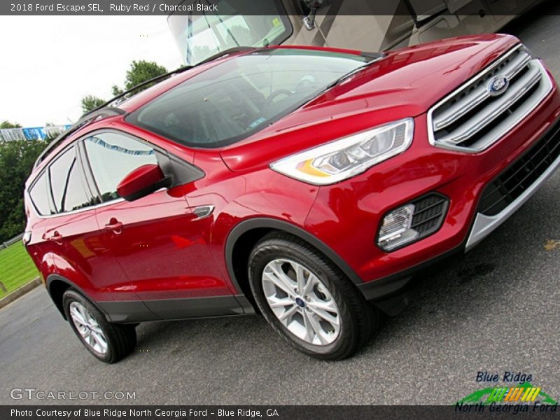 Ruby Red / Charcoal Black 2018 Ford Escape SEL